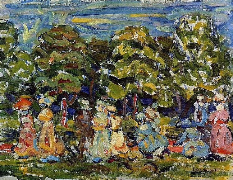 Maurice Prendergast Summer in the Park Germany oil painting art